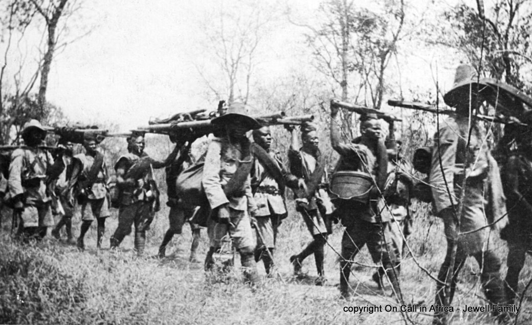 116 Gold Coast Regiment arriving in Kibata